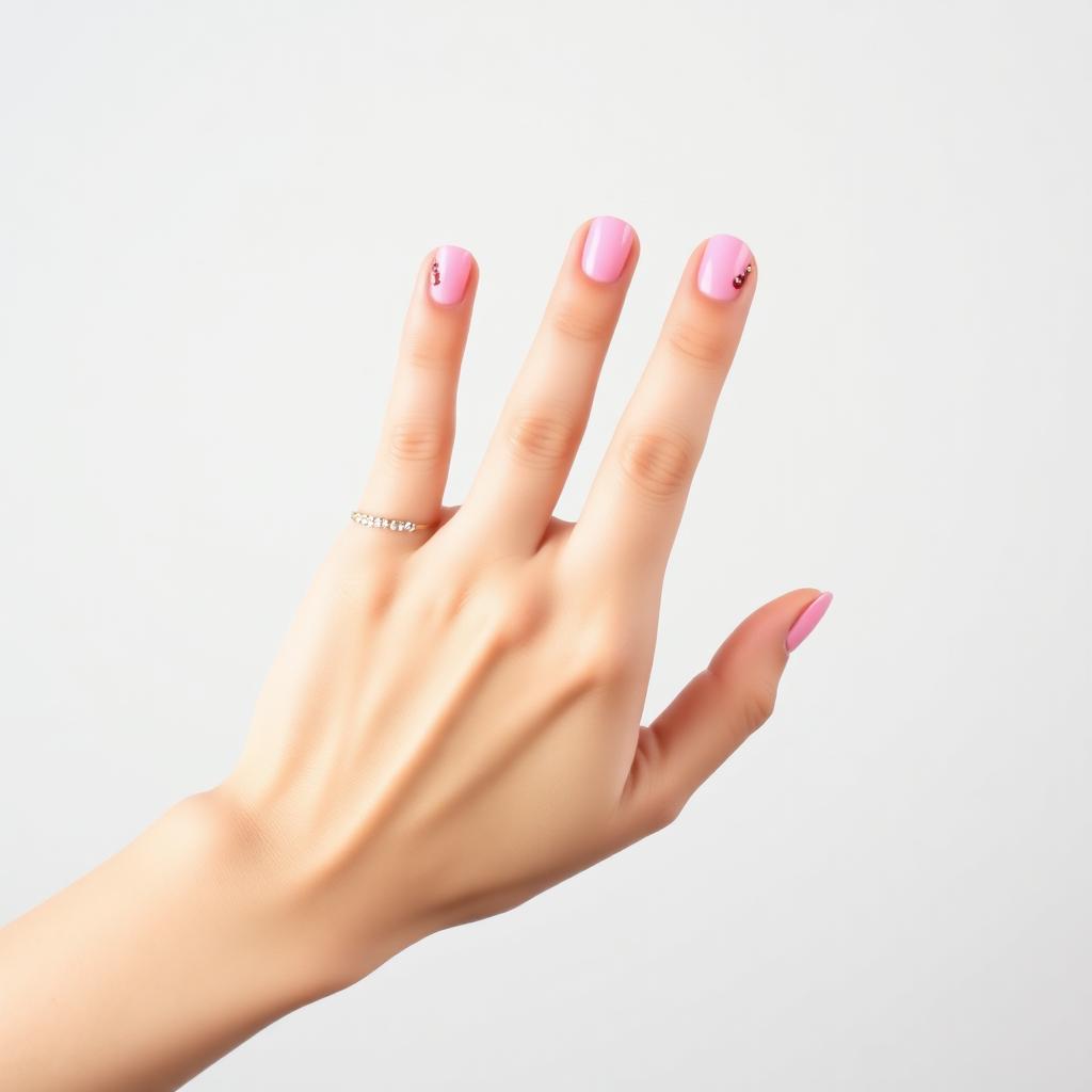 Pink French Hearts